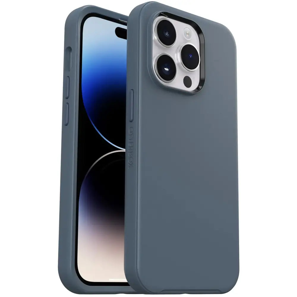 OtterBox Symmetry Series Series+ Antimicrobial Case with MagSafe for iPhone 14 Pro (ONLY) - BLUETIFUL (Blue) - Blue