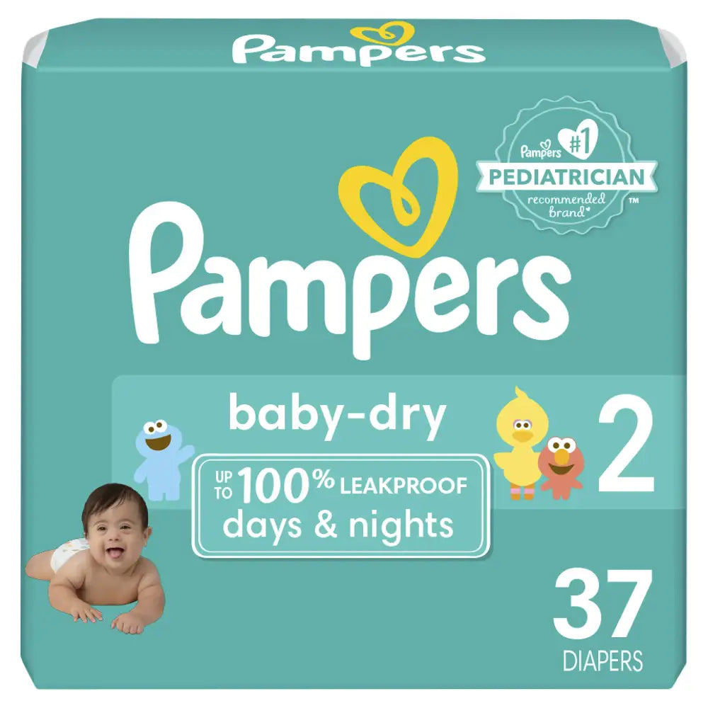 Pampers Baby Dry Diapers - Size 2 37 Count Absorbent Disposable Diapers - 1 / Size 2
