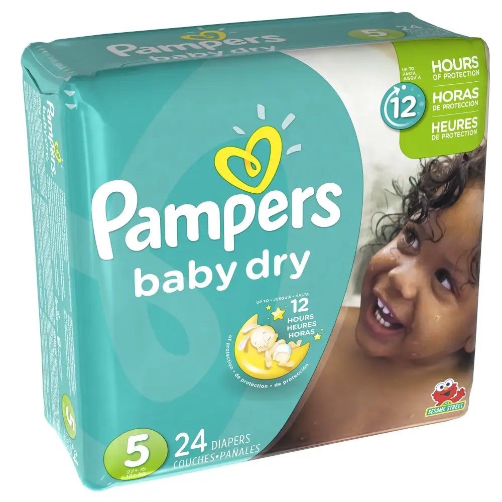 Pampers Baby Dry Diapers Size 5 Jumbo Pack 24 ct - 24 / Size 98
