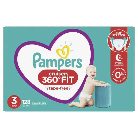 Pampers Cruisers 360˚ Fit Diapers Size 4 62 Count Super - 62 / Size 4 (62 Count)