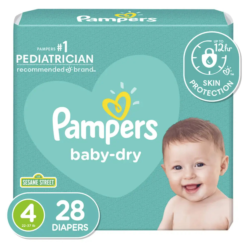 Pampers Cruisers Baby Dry Diapers Size 4 28 Count - n/a