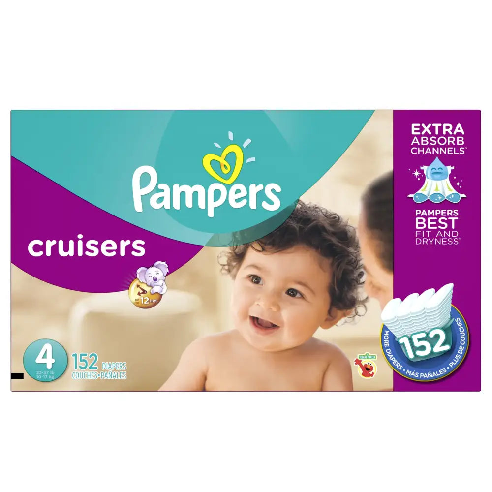 Pampers Cruisers Diapers Size 4 152 Count - 152 / Size 4
