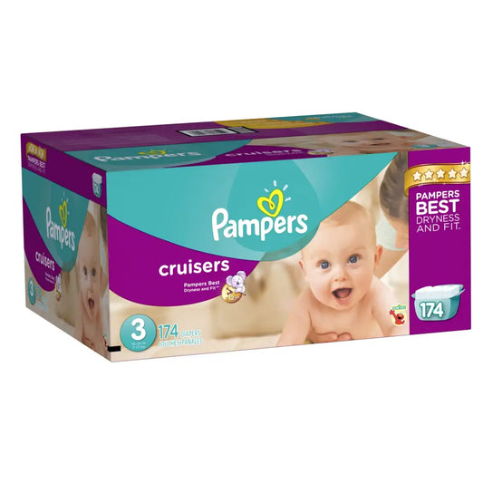 Pampers Cruisers Disposable Diapers Size 3 174 Count ECONOMY PACK PLUS (Packaging May Vary) - 174 / Size 3