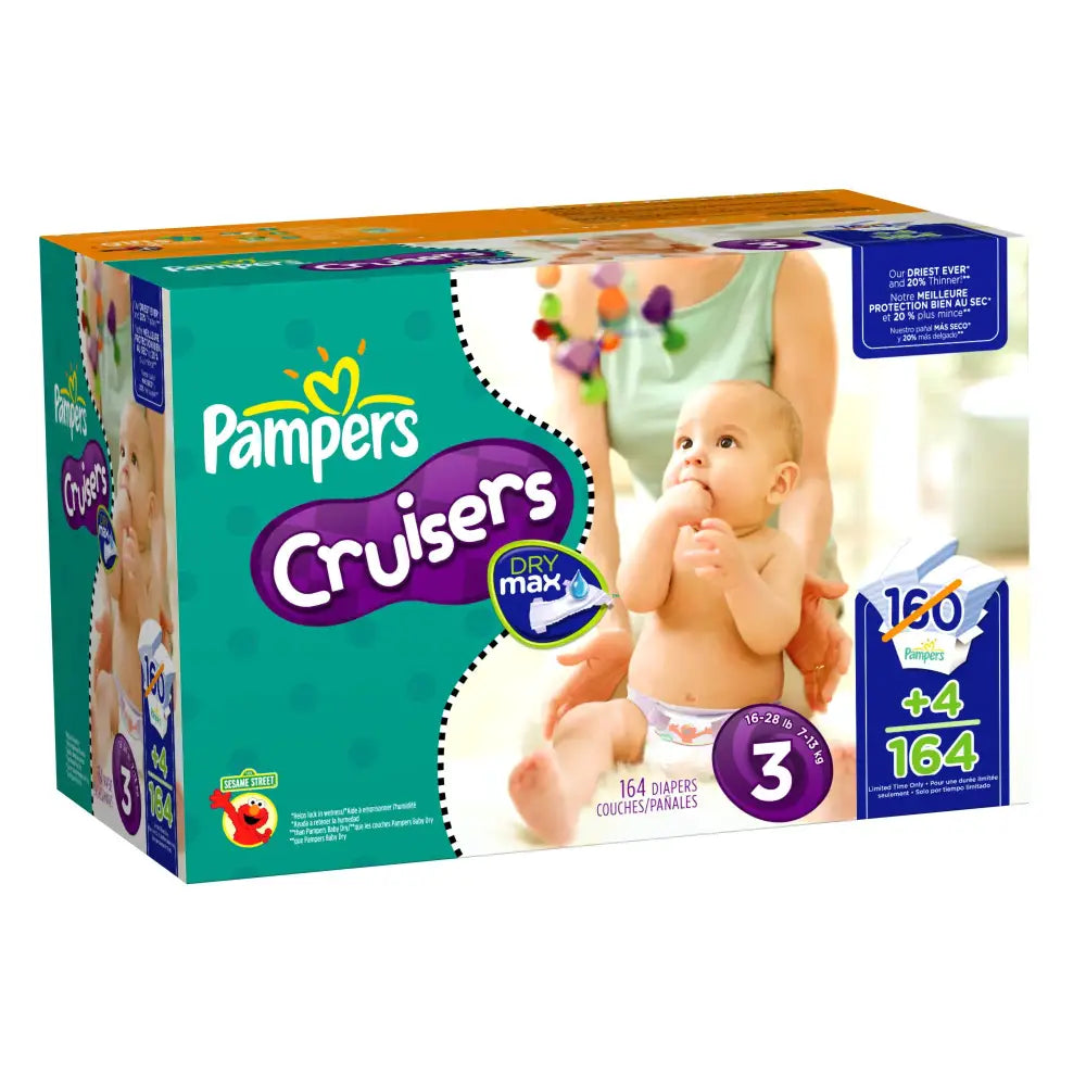 Pampers Cruisers Size 3 164 Count - 164 / Size 3