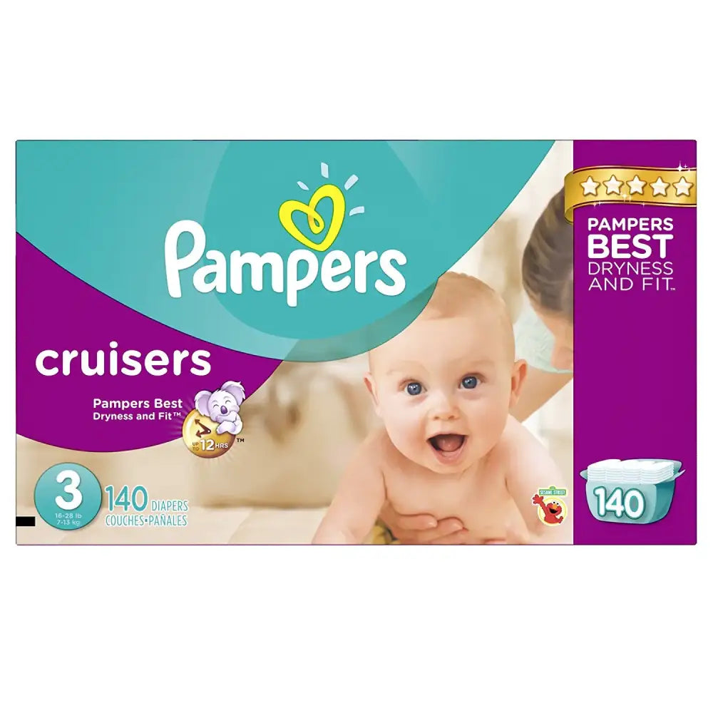 Pampers Size 3 Cruisers Diapers 140 Count - 140 / Size 3
