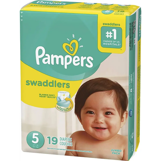 Pampers Swaddlers Active Baby Diapers Size 5 19 Count - n/a