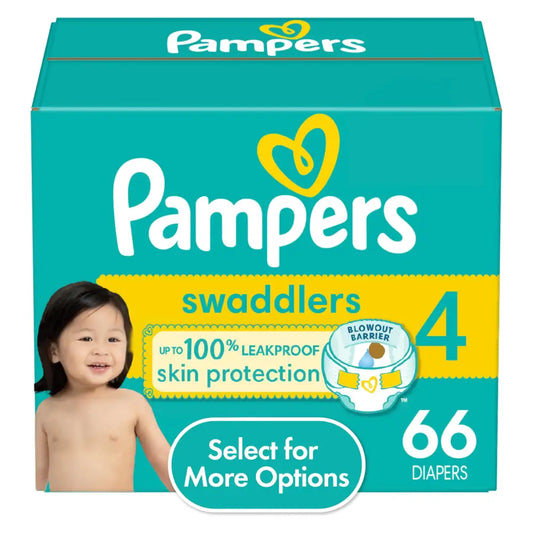 Pampers Swaddlers Baby Diapers Size 4 66 Ct - 66 / Size 4
