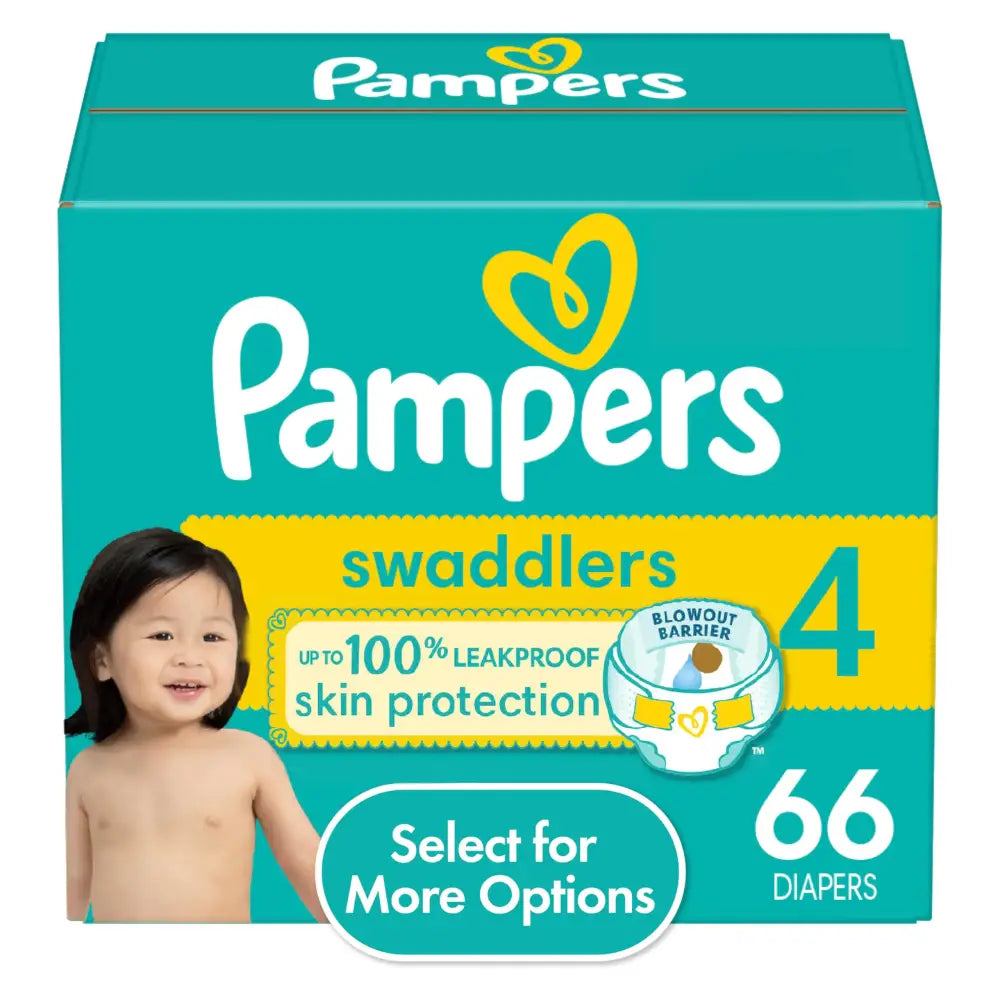 Pampers Swaddlers Baby Diapers Size 4 66 Ct - 66 / Size 4