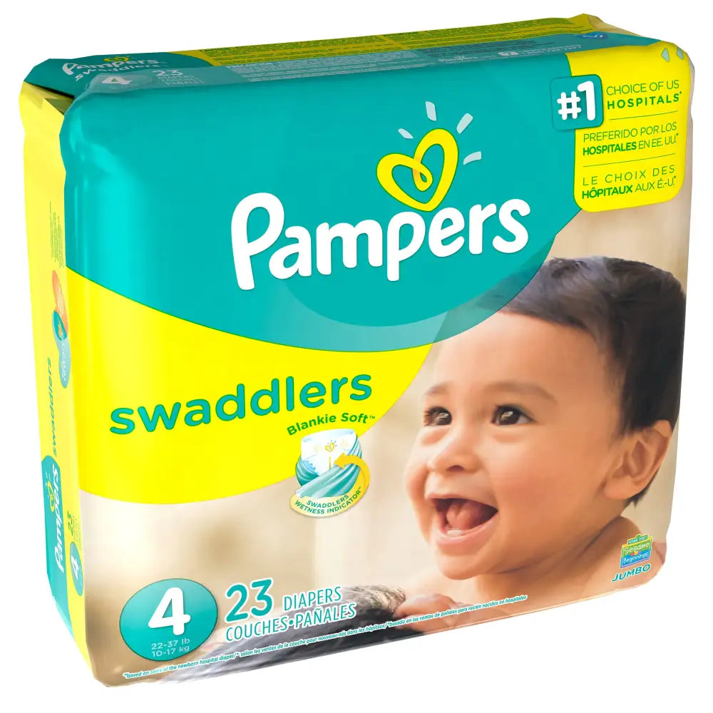 Pampers Swaddlers Diapers Size 4 23 Count - n/a