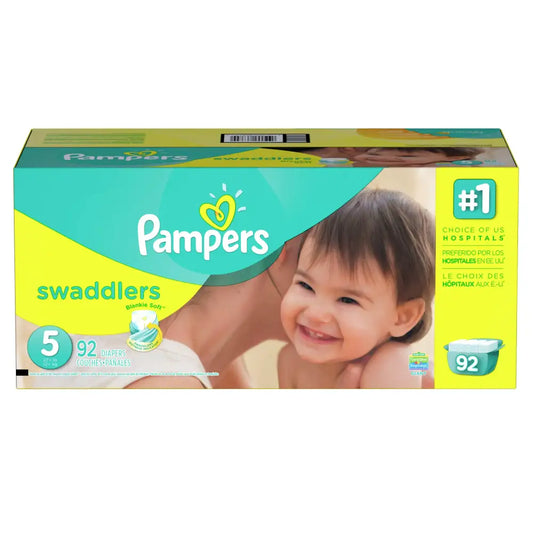 Pampers Swaddlers Diapers Size 5 92 Count - 92 / Size 7
