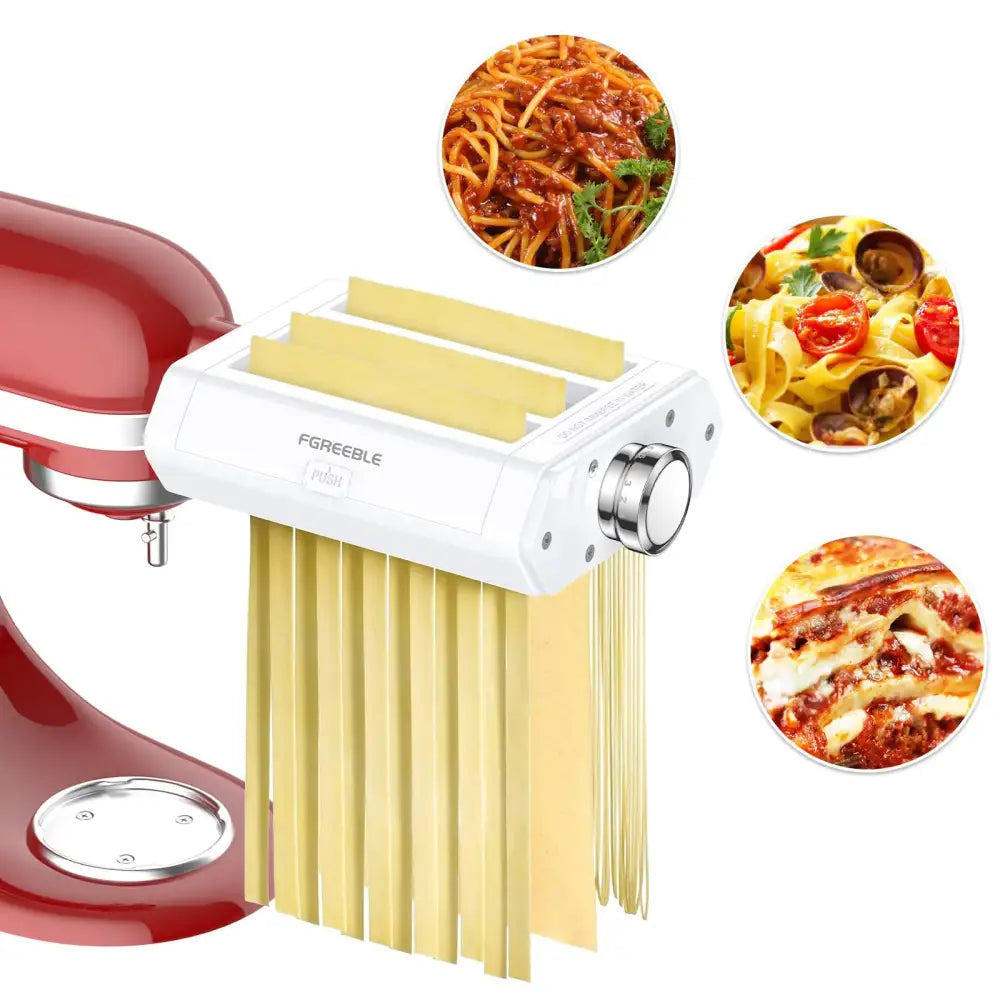 Pasta Attachment for KitchenAid Stand Mixer 3-1 Pasta Maker Machine Included Pasta Sheet Roller Spaghetti Cutter