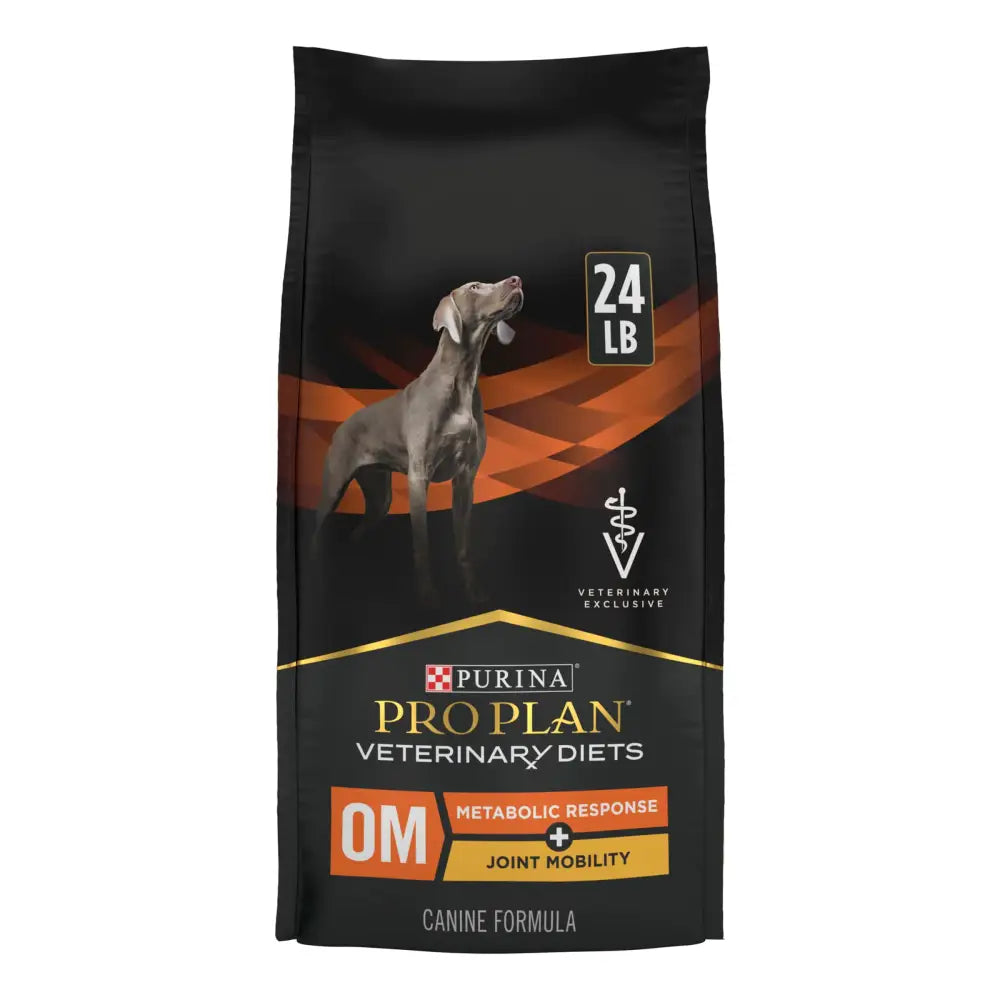 Pro Plan Veterinary Diets Purina OM Metabolic Response Plus Joint Mobility Dry Dog Food - 24 lb. Bag - 24 Pound (Pack