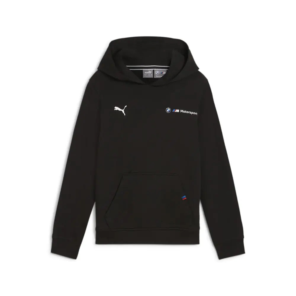 PUMA Boys BMW M Motorsports Essentials Hoodie Black - Puma Black / X-Small