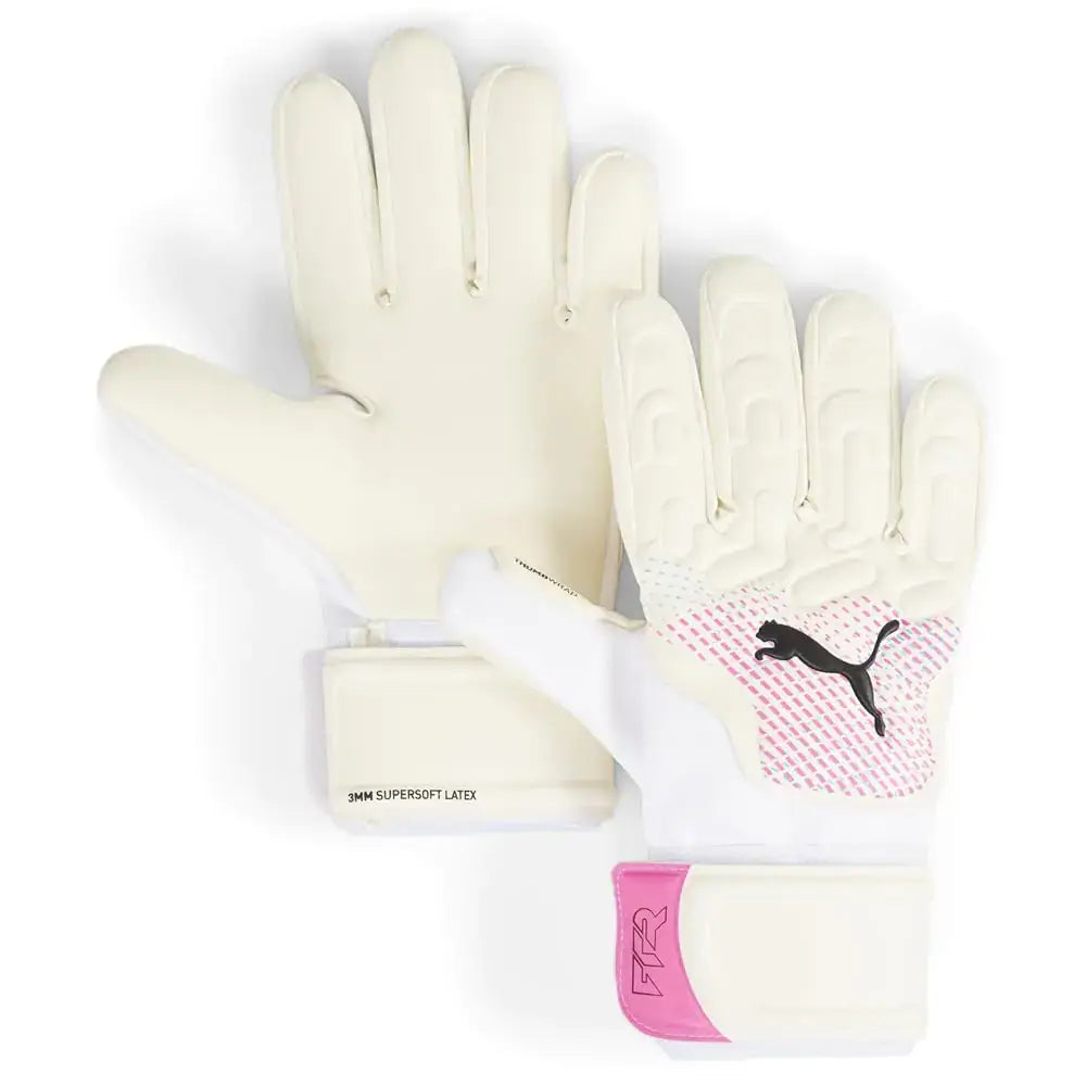 PUMA Future Match Negative Cut Goalkeeper Gloves - PUMA White-Poison Pink-PUMA Black / 9