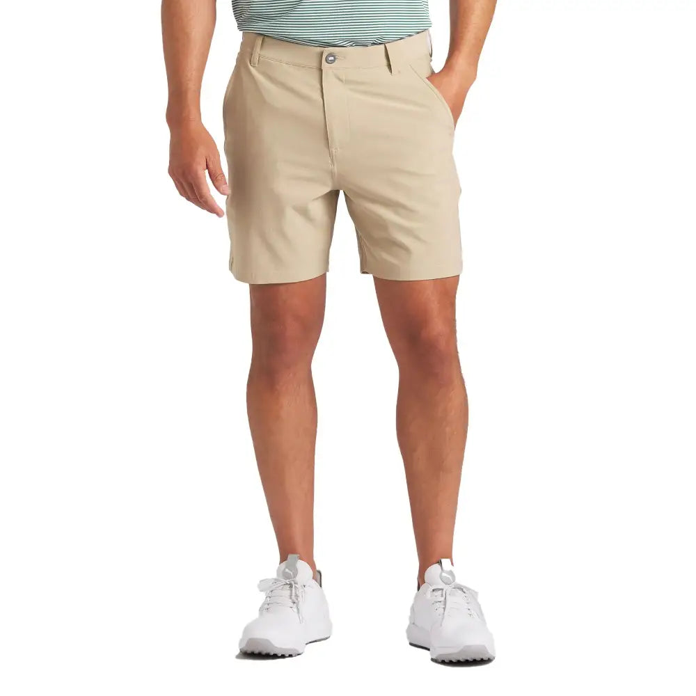 PUMA Golf Mens 101 Solid Short 7 INCH Prairie TAN - Prairie Tan / 36W x 7L