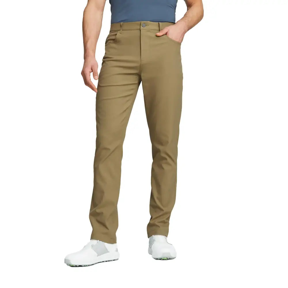 PUMA GOLF Mens Dealer 5 Pocket Pants Coconut Crush 32W X 34L US - Coconut Crush / 32W x 34L
