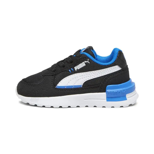 PUMA Graviton Alternate Closure Sneaker Black White-Racing Blue 1 US Unisex Little Kid - Puma Black-puma White-racing