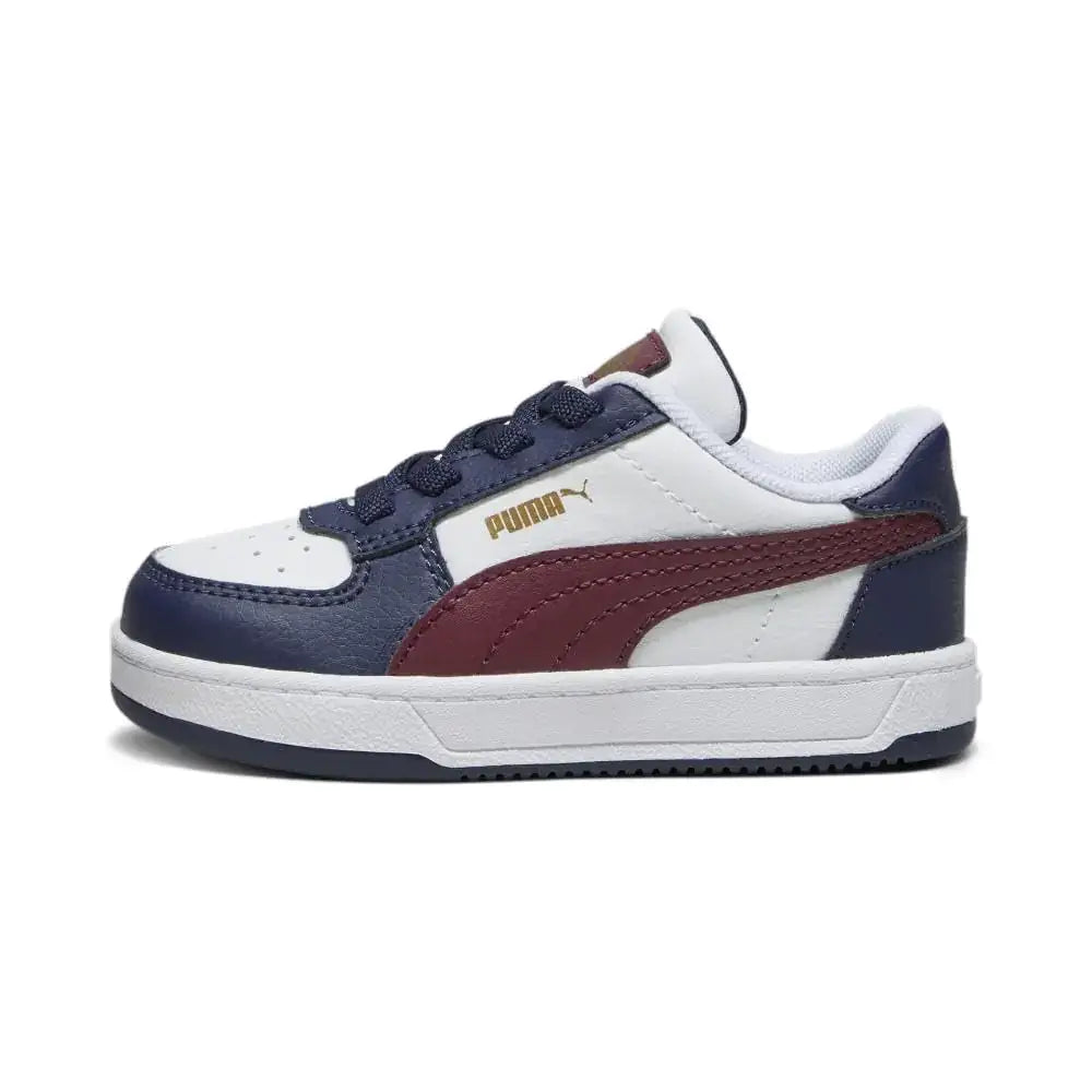 PUMA Kids Caven 2.0 Sneaker White-Dark Jasper Navy-Gold 5 US Unisex Toddler - Puma White-dark Jasper-puma Navy-gold / 5