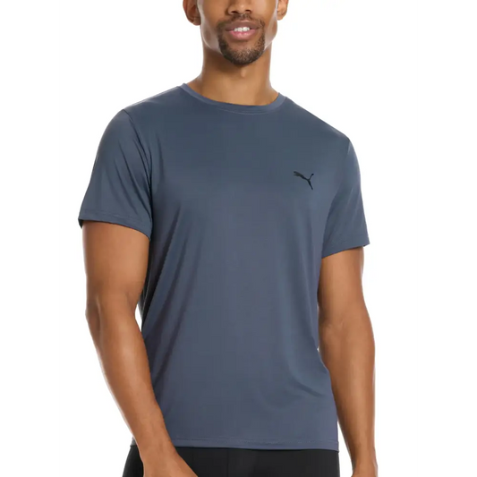 PUMA Mens 360 Cool Mesh Crew Neck Tee Shirt Grey - Grey / Medium