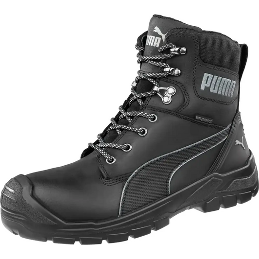 PUMA Mens 7’’ Conquest Zip Wp Industrial Boot Black 9 - Black / 9
