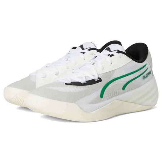 PUMA Mens All-Pro Nitro Sneaker Warm White/Glacial Gray/Archive Green 12 - Warm White/Glacial Gray/Archive Green / 12