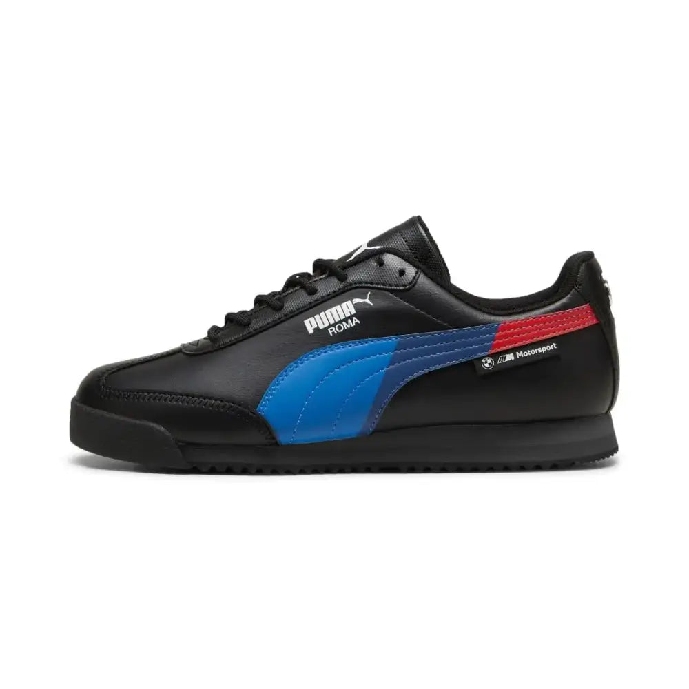 PUMA Mens BMW Motorsport Roma VIA Sneaker Black-Shadow Gray 11.5 - Puma Black-shadow Gray / 11.5