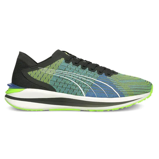 Puma Mens Electrify Nitro Running Sneakers Shoes - Green - Size 7 M - Puma Black/Ultra Blue/Green Glare / 7