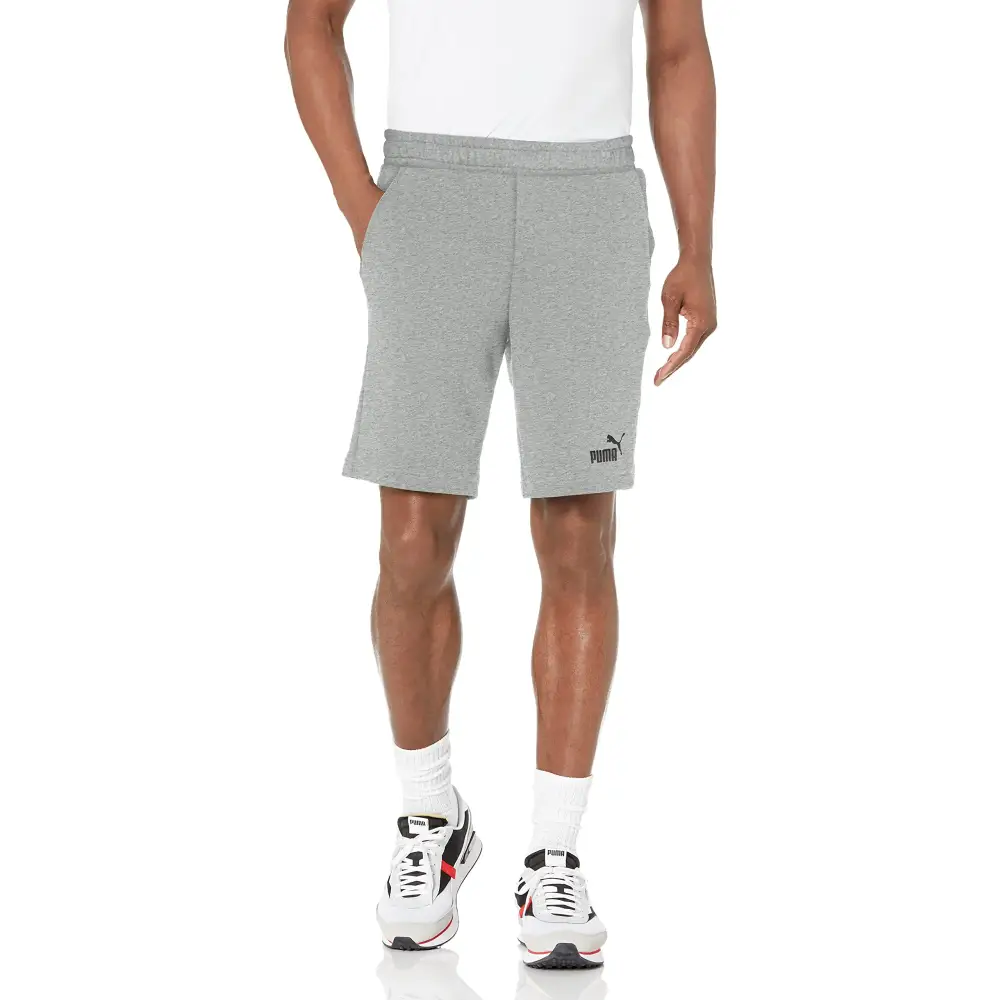 PUMA Mens Essentials 10’’ Shorts Medium Gray Heather - Medium Gray Heather / 4X-Large Big