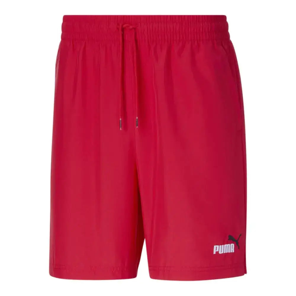 Puma Mens Essentials Embroidery Woven Shorts for All Time Red XX-Large - Red / XX-Large