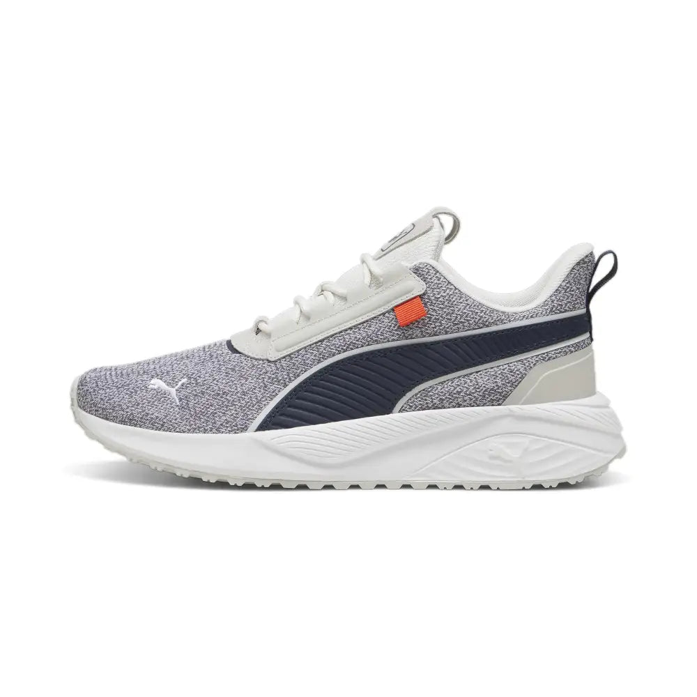 PUMA Mens Pacer 23 Street Sneaker Cool Light Gray-Club Navy-Feather Gray Red 11 - Cool Light Gray-club Navy-feather