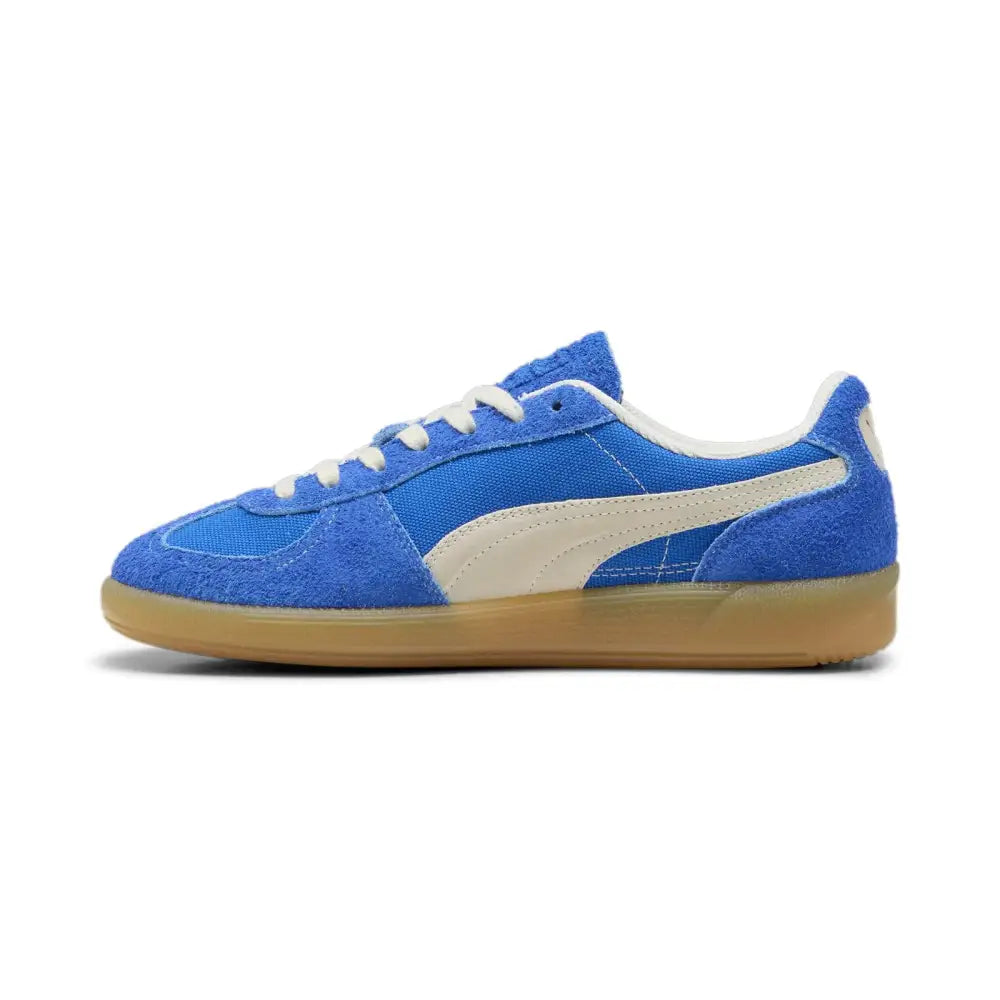 PUMA Mens Palermo Vintage Sneaker Hyperlink Blue/Frosted Ivory 10 - Hyperlink Blue/Frosted Ivory / 10