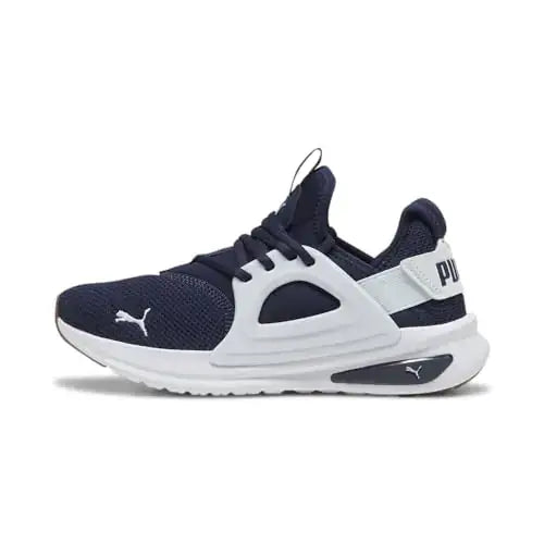 PUMA Mens Softride Enzo Evo Cross Trainer PUMA Mens Navy-Silver Mist-PUMA Mens White 10 - Puma Navy-silver Mist-puma