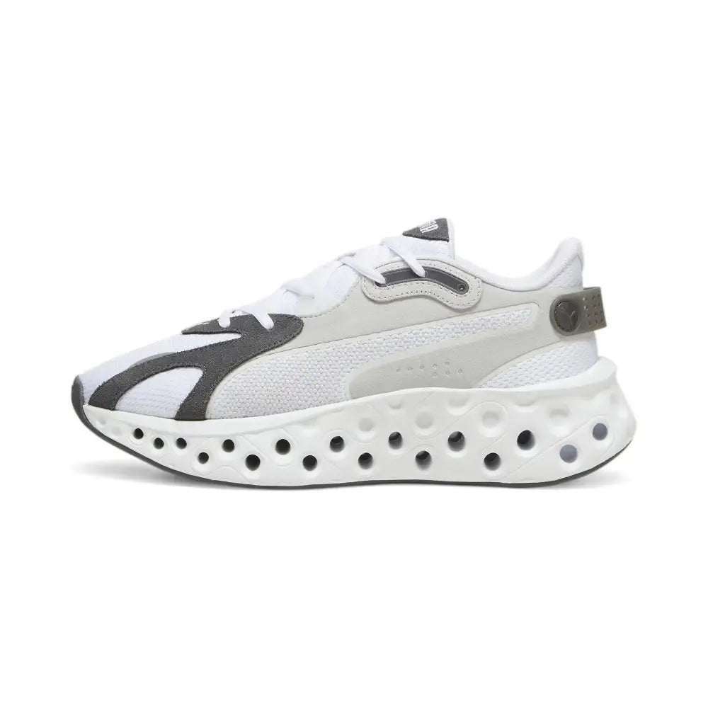 PUMA Mens Softride Frequence Sneaker White-Feather Gray 9 - Puma White-feather Gray / 9