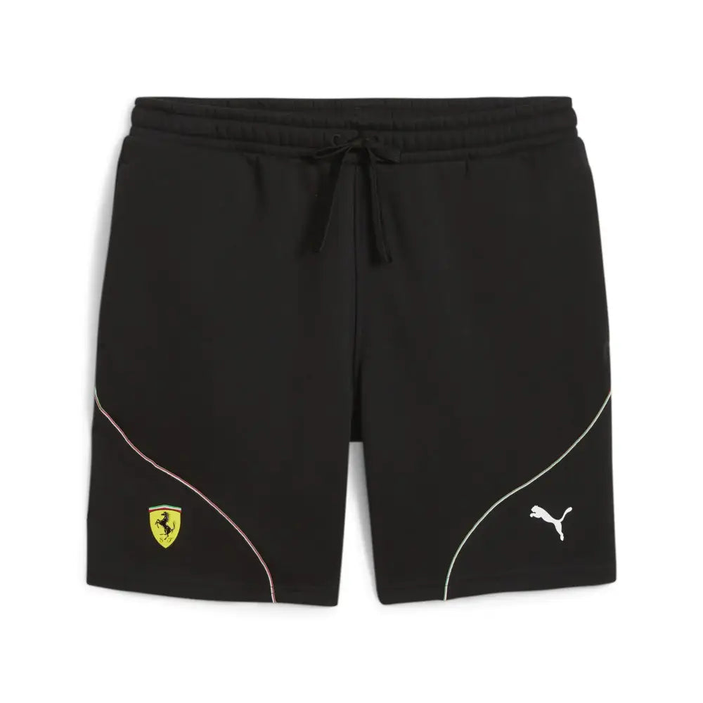 PUMA Mens Standard Scuderia Ferrari Formula 1 Shorts Black S - Puma Black / Small