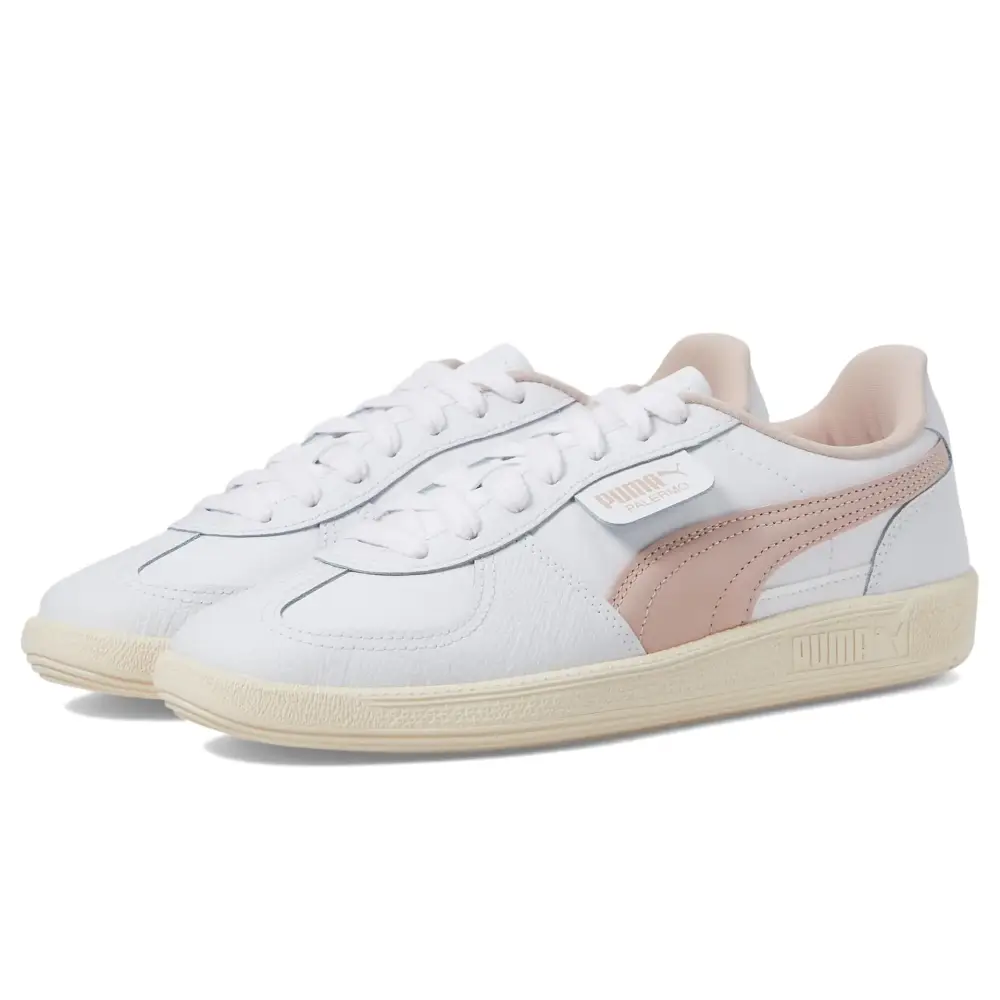 PUMA Palermo Formstrip Puma White/Sugared Almond 6.5 B (M) - Puma White/Sugared Almond / 6.5