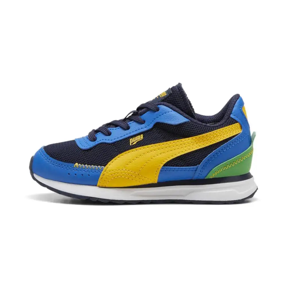 PUMA Road Rider Sneaker Navy-Yellow Sizzle 6 US Unisex Big Kid - Puma Navy-yellow Sizzle / 6 Big Kid