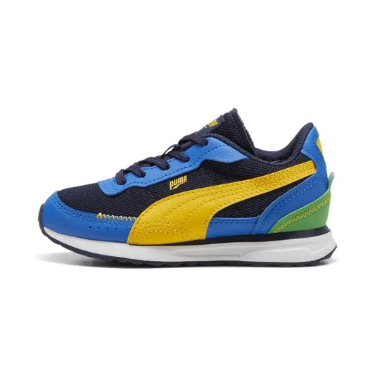 PUMA Road Rider Sneaker Navy-Yellow Sizzle 6 US Unisex Big Kid - Puma Navy-yellow Sizzle / 6 Big Kid
