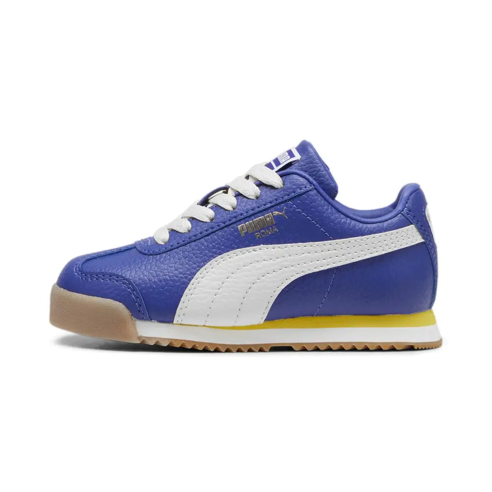 PUMA Roma Sneaker Lapis Lazuli-Fresh Pear 13.5 US Unisex Little Kid - Lapis Lazuli-fresh Pear / 13.5 Little Kid