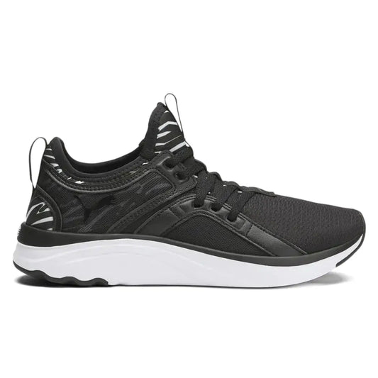 PUMA Softride Sophia Zebra Black White 6 B (M) - Black/White / 6