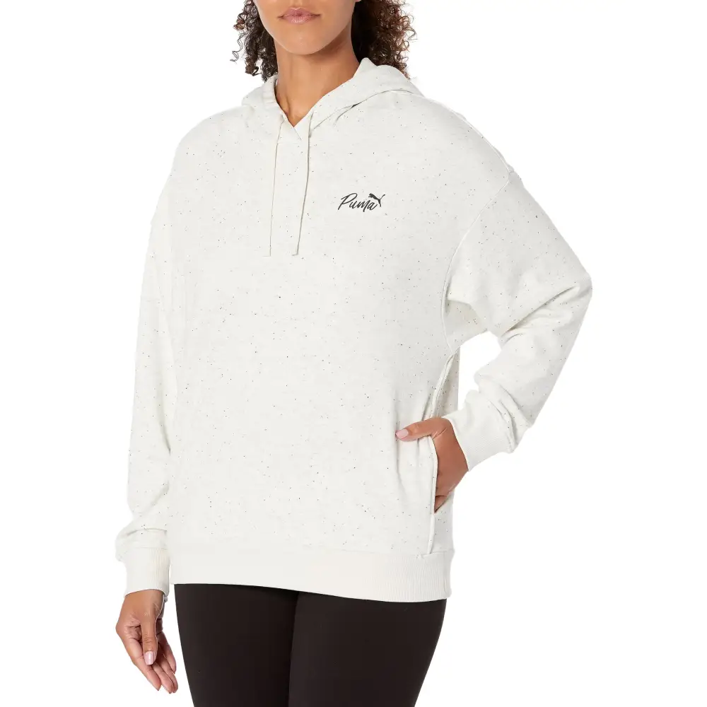 PUMA Womens Live in Hoodie Light Gray Heather-NEP Medium - Light Gray Heather-nep / Medium