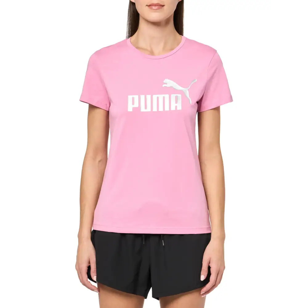 PUMA Womens Logo T-Shirt Mauved Out - Mauved Out / X-Large