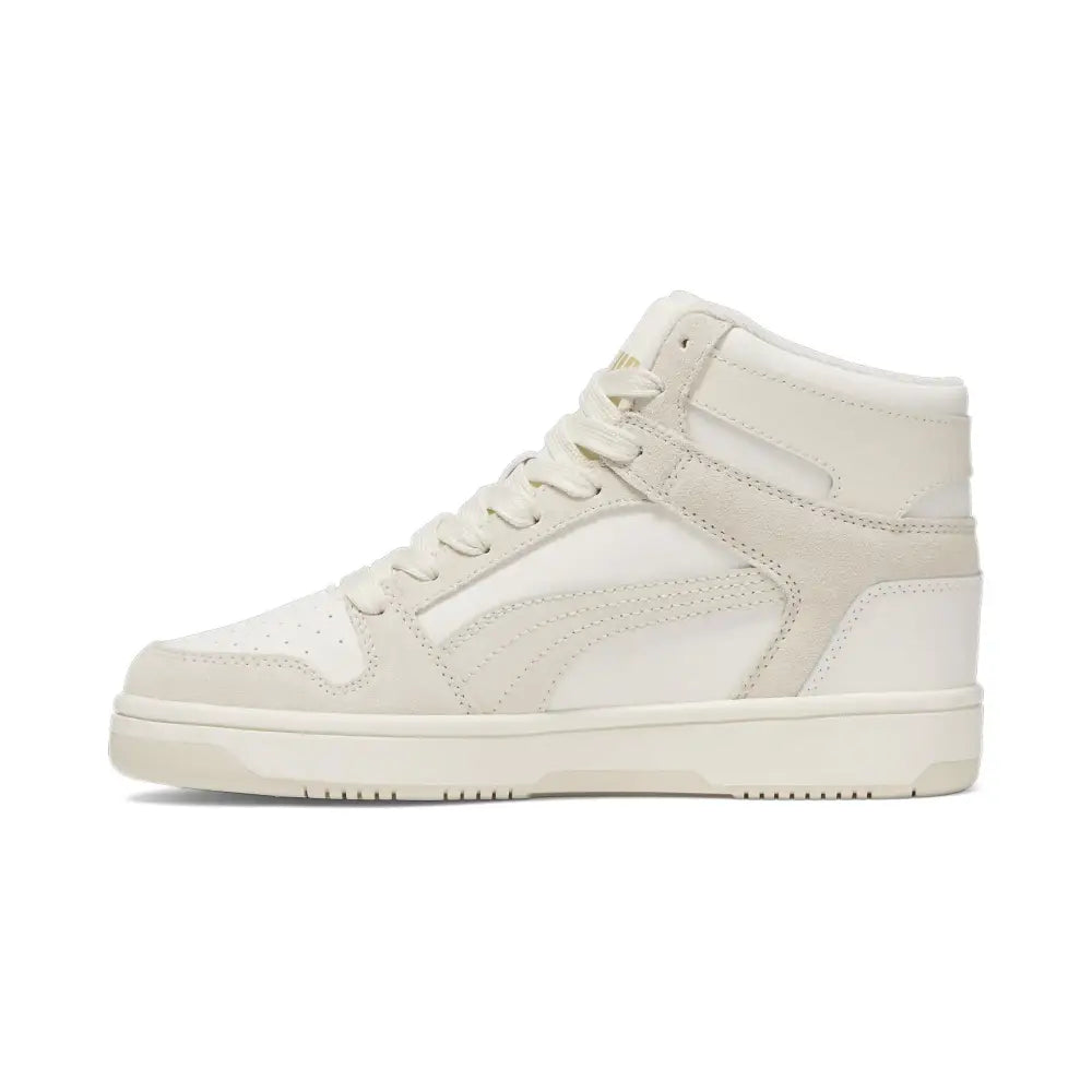 PUMA Womens Rebound Layup Sneaker MASHMALLOW Warm White-Alpine Snow-Sugared Almond 6.5 - Mashmallow Warm White-alpine