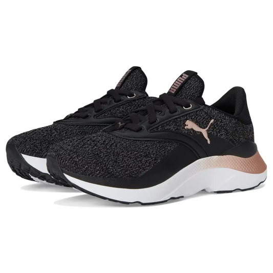 PUMA Womens Softride Mayve Sneaker Black/Cool Dark Gray/Rose Gold 10 - Puma Black/Cool Dark Gray/Rose Gold / 10