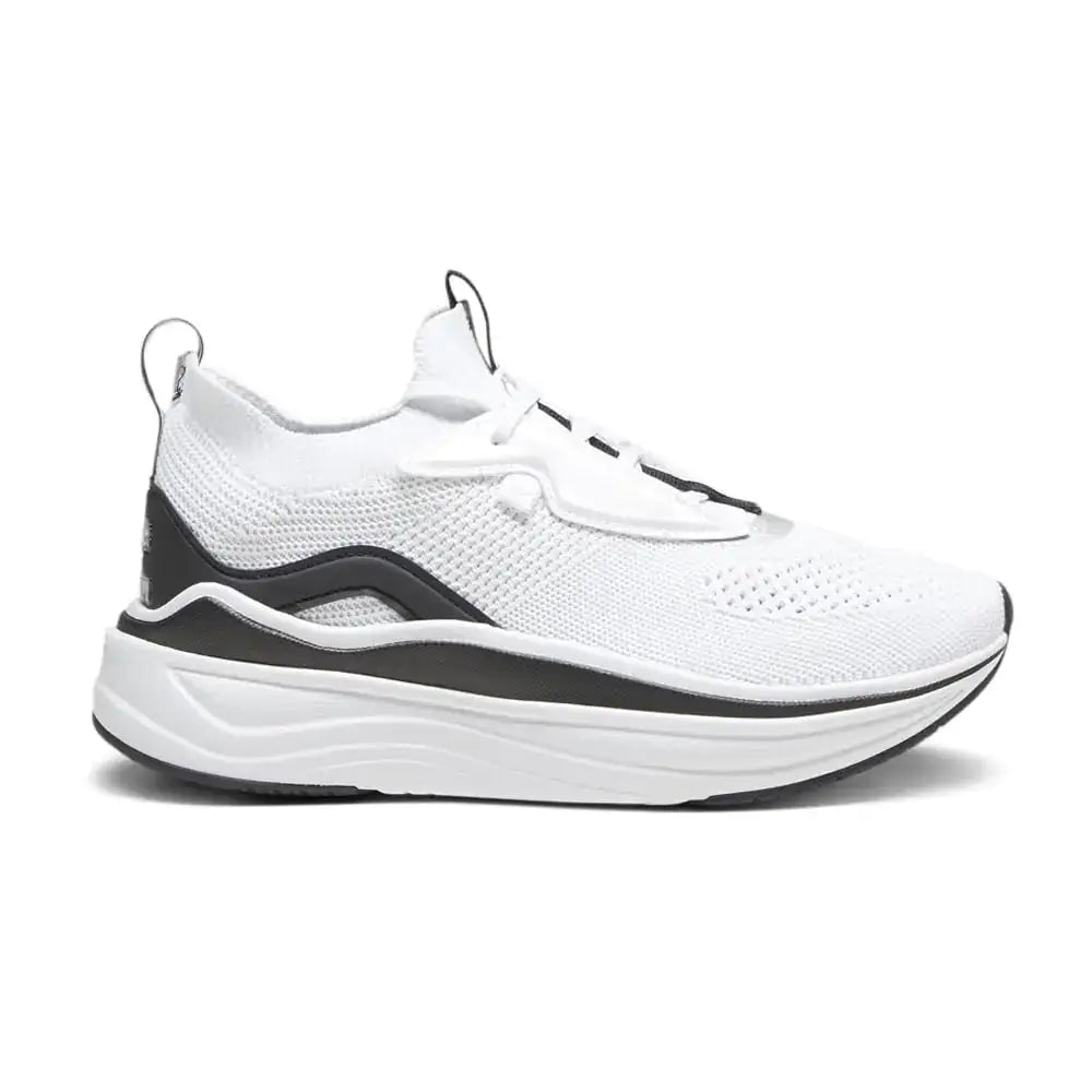 PUMA Womens Softride Stakd Cross Trainer PUMA Womens White-PUMA Womens Black-PUMA Womens Silver 7.5 - Puma White-puma