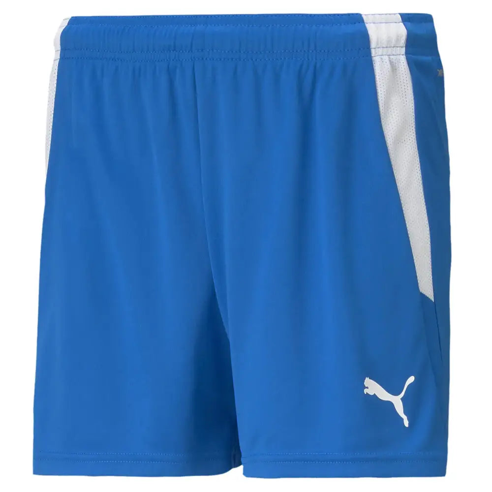 PUMA womens Teamliga Shorts Electric Blue Lemonade-puma Black X-Large US - Electric Blue Lemonade-puma Black / X-Large