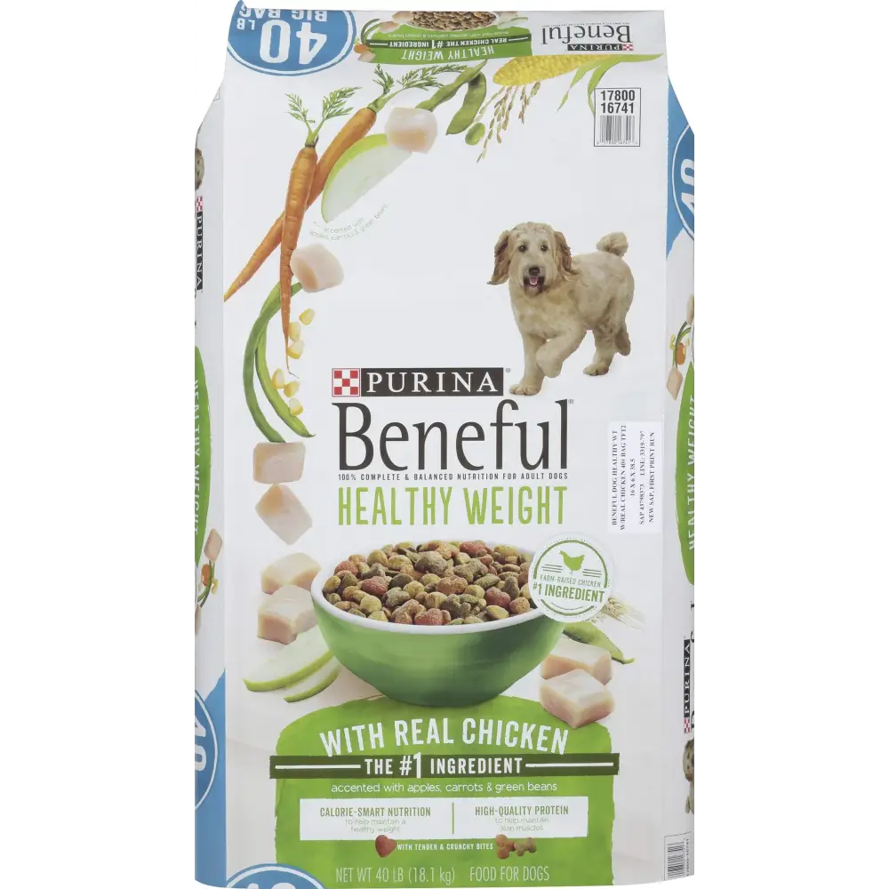 Purina Beneful Healthy Weight with Real Chicken Dog Food 40 lb. Bag - n/a
