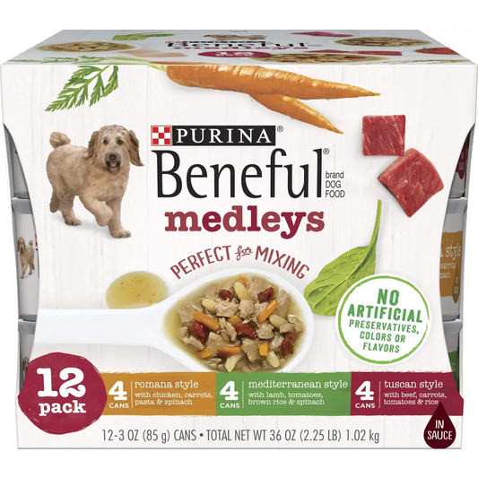 Purina Beneful Medleys Sampler 12 ct. (3 oz. cans) - n/a