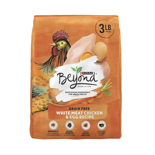 Purina Beyond Grain Free White Meat Chicken & Egg Recipe Adult Dry Cat Food 3 LB - Chicken & Egg / 3 Pound (Pack of 1)