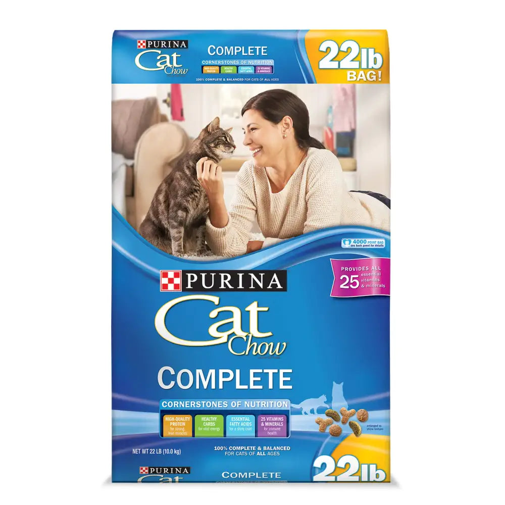 Purina Cat Chow High Protein Dry Cat Food Complete - 22 lb. Bag - 22 Pound (Pack of 1)