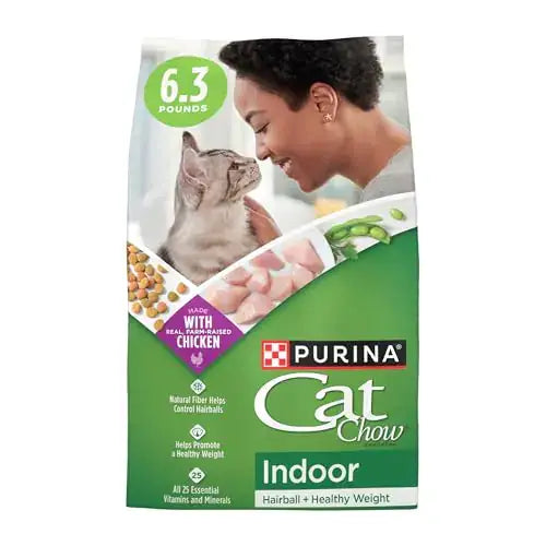 Purina Cat Chow Indoor Dry Cat Food Hairball + Healthy Weight - 6.3 lb. Bag - n/a